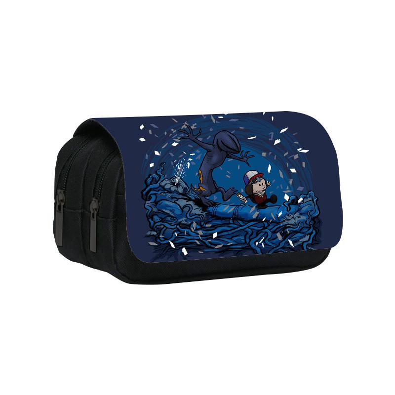 Double Layer Pencil Case With Large Capacity For Students And School Supplies
