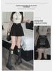 2024 Women's Summer High-Waisted Gray A-Line Skort: Slim, Loose, Pleated Shorts Skirt, Wide-Leg Design
