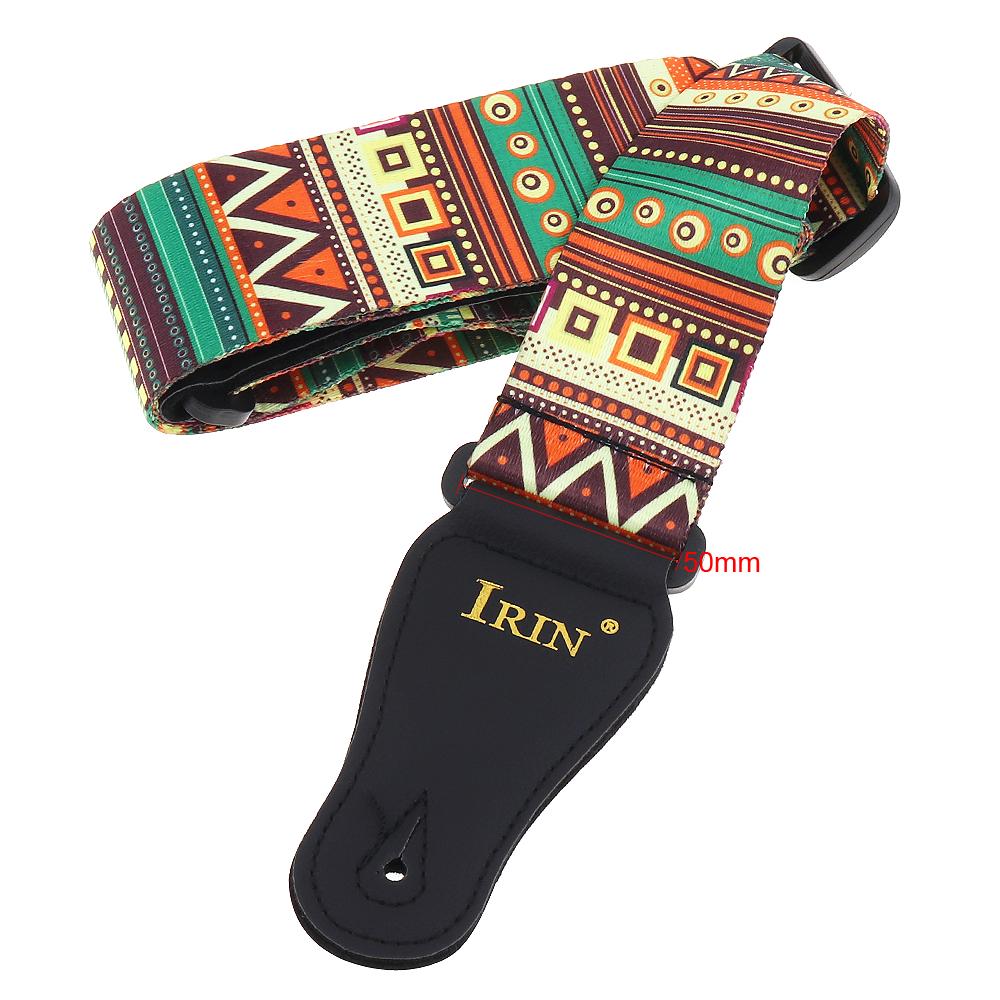 Adjustable National Style Printing Guitar Strap for Acoustic Electric Bass Guitar