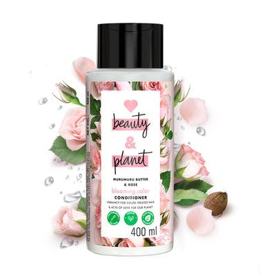 Love Beauty and Planet Balsamo colorante fiorito senza parabeni al burro di Murumuru e rosa - 400 ml