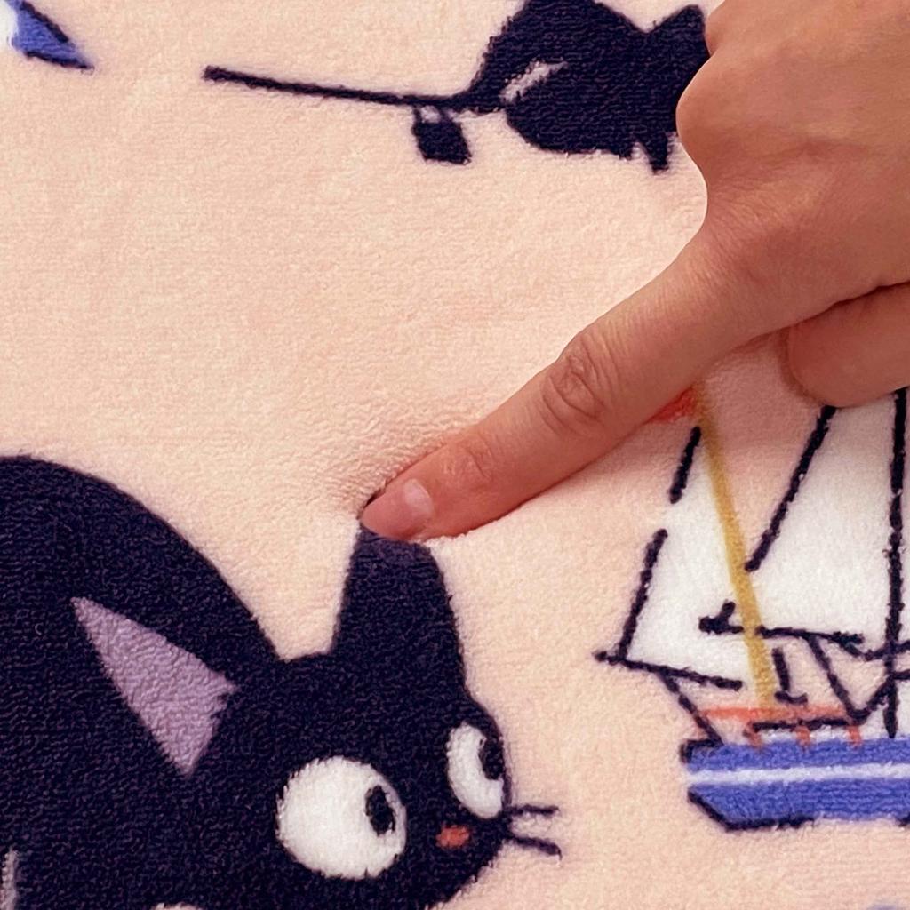 Senko Delivery Service Jiji and the Seaside Fluffy Boa 50 X 80 48520 Kiki's Mat, Approx. Cm, Pink,