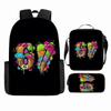Cartoon Brainrot-Themed Backpack Crossbody Bag Pencil Case School Kids Ages 10-12