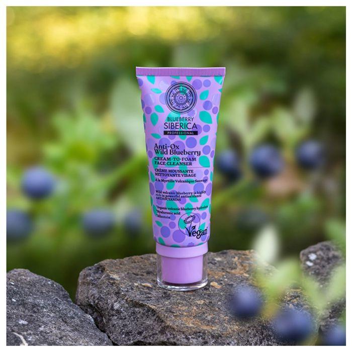 NATURA SIBERICA - Crème nettoyante visage à la myrtille 100 ml de crème