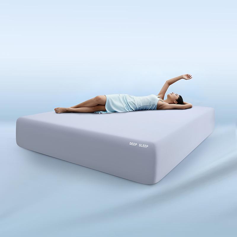 Ice Silk Cooling Fitted Sheet: Breathable, Anti-Slip, Full Enclosure, Dirt-Proof Bed Cover 90x200cm single fitted sheet