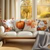 Home Decor Autumn Pumpkins And Maple Leaf Decorative Pillow Pattern Cushion Cover Suitable For Sofa Bedroom Car Pillow Cover