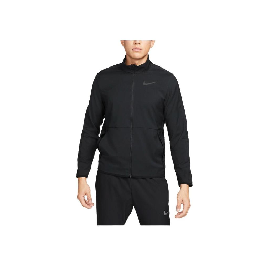 Nike Dri-Fit Lässige Stehkragen Sport Langarmjacke Herrenjacke Schwarz CU4954-010
