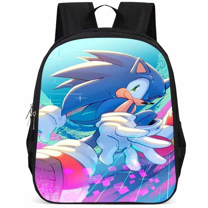 Sonic 15-inch Large Capacity Lightweight Oxford Cloth Backpack For Kids