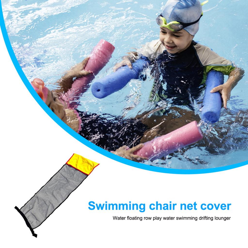 Pool Noodle Sling Mesh Chair Soft Noodle Chair Comfortable Mesh Noodle Sling for Floating Pool Noodle