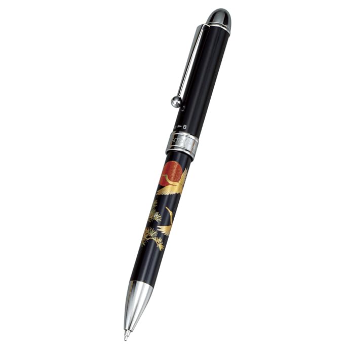 

Platinum Urushi Art Pen Hinode Crane Multi-Function (Black) - чёрный