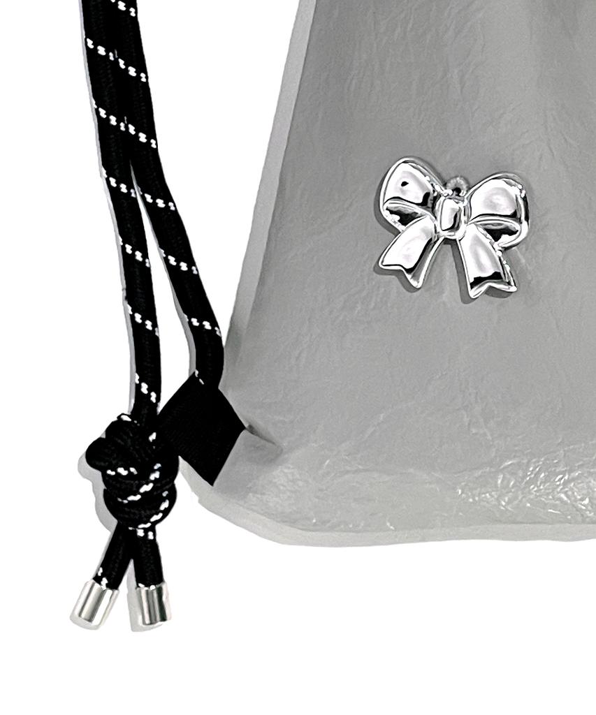 Other-Worldly Silver Ribbon Gym Sack [Grey]