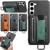 Applicable To Samsung S26Ultra Card Mobile Phone Case Apple 17 Wrist Strap Card Bag S25Plus Bracket Protective Case