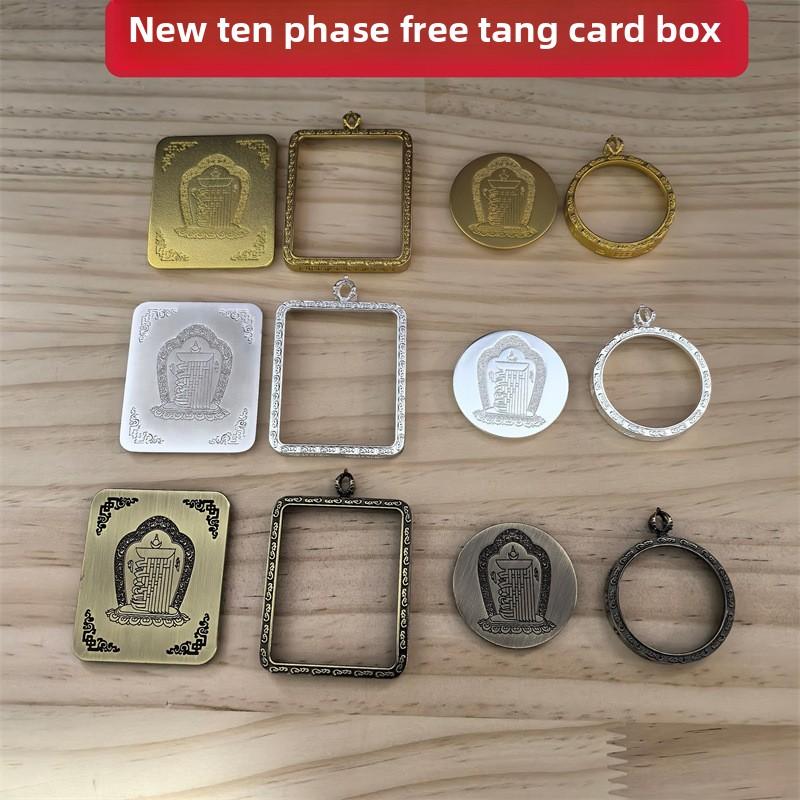 Small Thangka Pendant Gau Box Buddhist Amulet Necklace Affordable Gold Silver Black Case