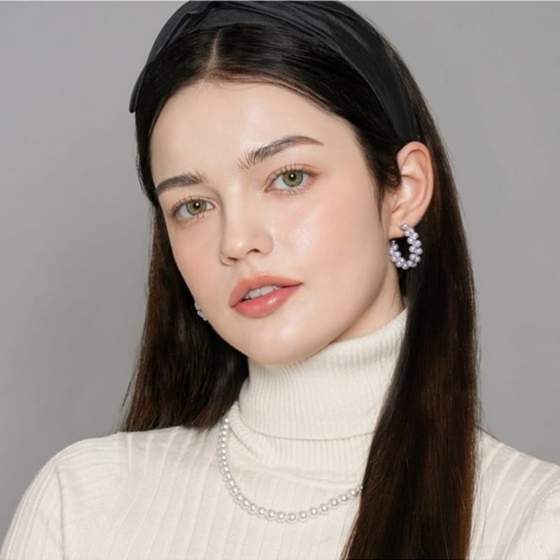 Dana Burton Dual String Pearl Earrings