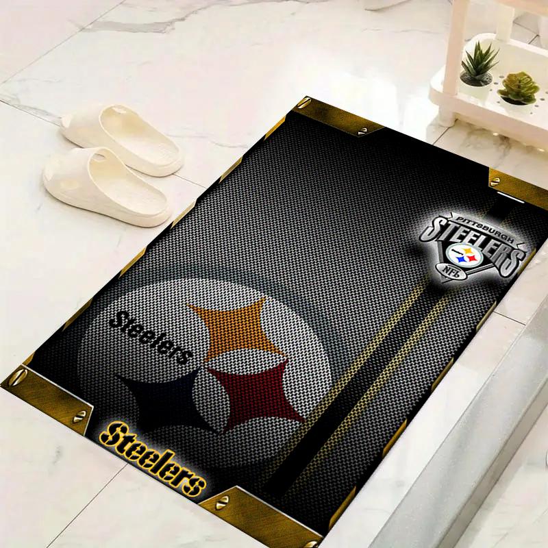 Kobercový koberec Pittsburgh Steelers pro obývací pokoj, ložnici, domov, dekorace pohovky, dětský hrací protiskluzový podlahový koberec