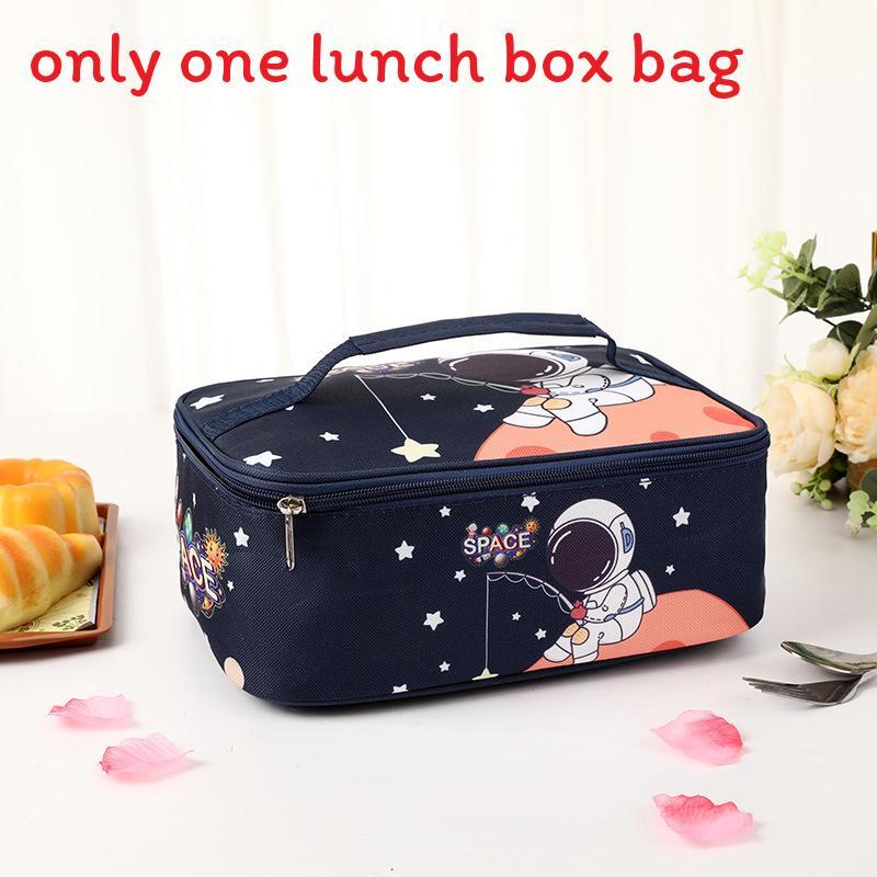 Cartoon Insulated Bento Bag For Kids With Aluminum Foil Lunchbox Carrier For School Or Travel
