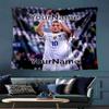 Mbappe Custom Your Name Wall Decor Tapestry Art For Pet Memorial Birthday Wedding Party Backdrop Family Gift