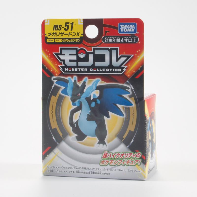 5cm Takara Tomy Original Pokemon Figures Ms-51 Charizard Pvc Model PokMon Gift Anime Collection Children Birthday X s Poseable Articulated Scale