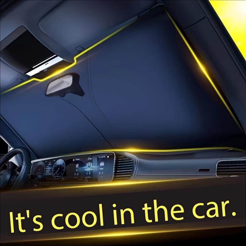 Tendalino Solare in Titanio Argentato per il Commercio Estero Transfrontaliero: Tenda Termoisolante per Parabrezza Anteriore e Posteriore Ispessita