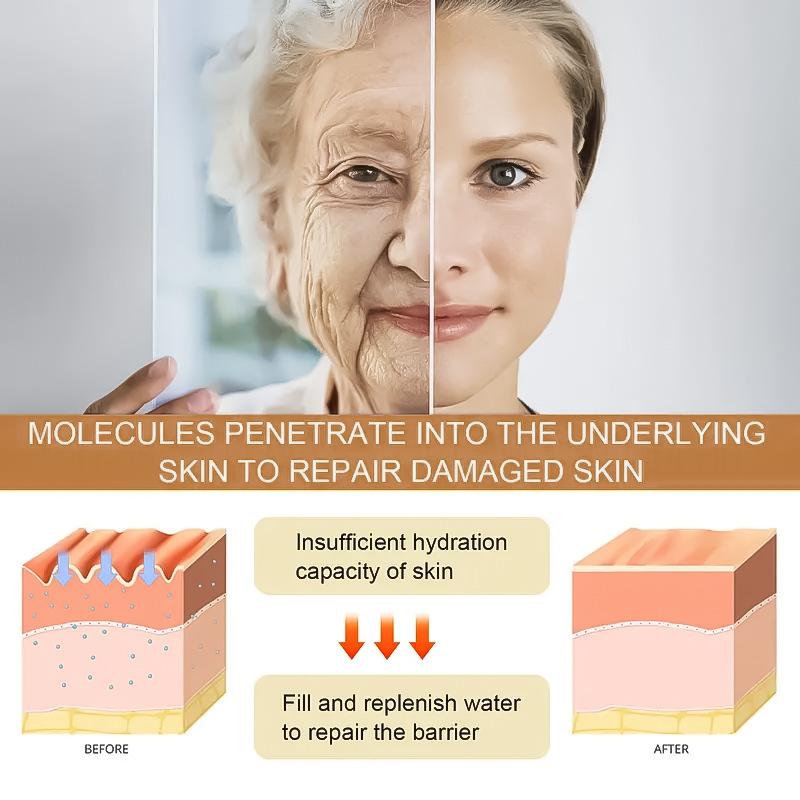 Avansert Formel 24k Gull Essens Væske Strammer Porer Hyaluronsyre Serum Fuktighetsgivende 30ml