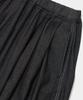 COLUMBIA UNIVERSITY All-Round Twotuck Denim Long Skirt_Black Jean
