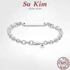New Love Fit Original Pan 100 %925 Sterling Silver Beaded Bracelet For Women Fit Original Diy Charm Jewelry