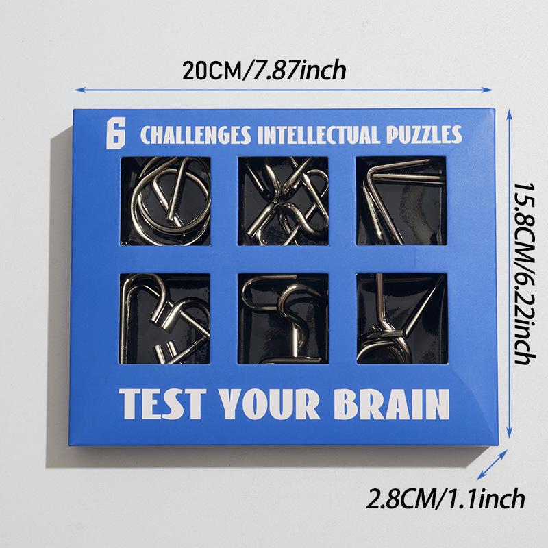 IQ Toys 8-teiliges Puzzle-Set - TikTok Trend Interlocking Rings