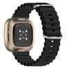For Fitbit Sense/Sense 2/Versa 3/Versa 4 Smart Watch Band Adjustable Silicone Ocean Strap Replacement
