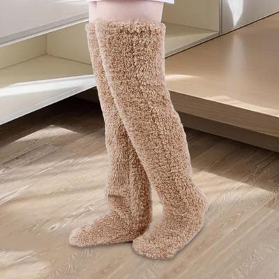 Cozy Winter Fleece Knee-High Socks for Women
