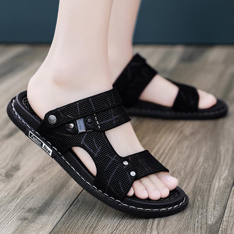 2024 Classic Mens Sandals Summer Genuine Leather Sandals Men