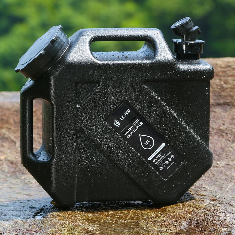 12-5L Outdoor Water Bucket Camping Water Container With Faucet Water Tank for Car Vehicle Drinking Water Carrier Storage Bucket