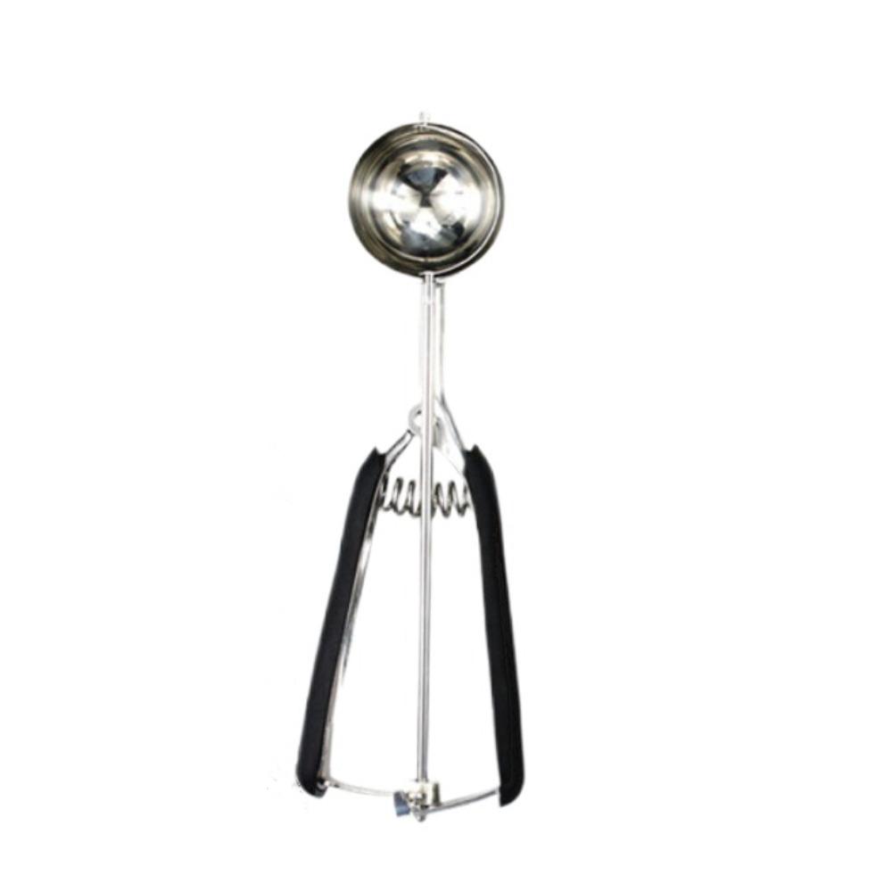 

1/3 шт. с удобной ручкой Набор ложек для печенья 304 Нержавеющая сталь Ложка для арбуза Кухонные инструменты Black 5.3CM