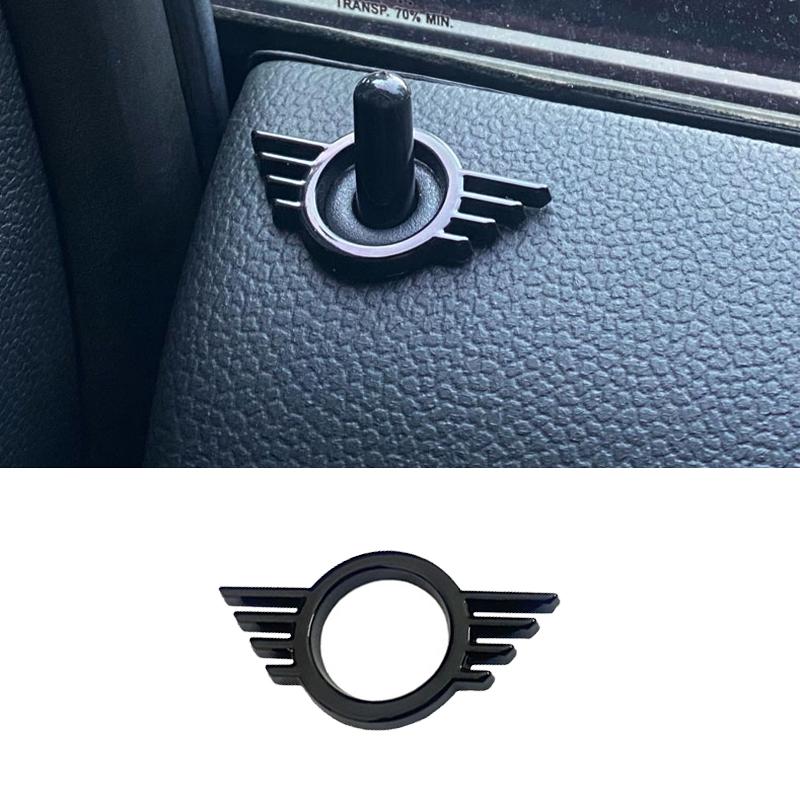 For MINI ONE Cooper S JCW R55 R56 R61 F54 F55 F56 F57 F60 Countryman Car Door Button Decoration Sticker Modification Accessories