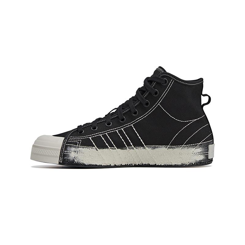 Y-3 Nizza Hi Удобные Модные Универсальные Высокие Кеды из Канваса Мужские Кроссовки Черные 52-JQ2449