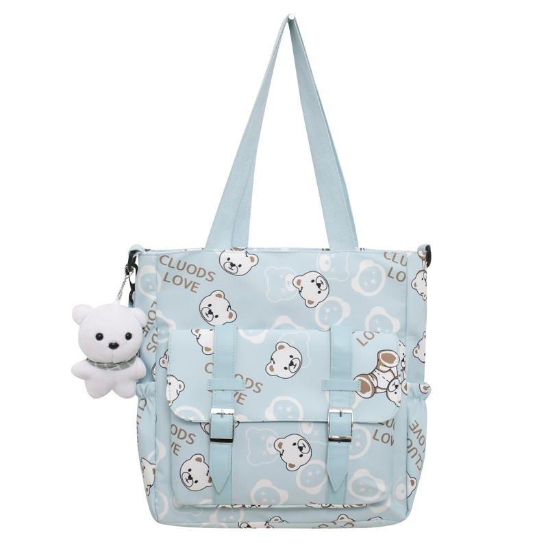 Cloth Bag Tote Bag Mommy Bag Cute A4 File Bag Make-Up Bag Large Capacity Simple Shoulder Messenger Bag Female