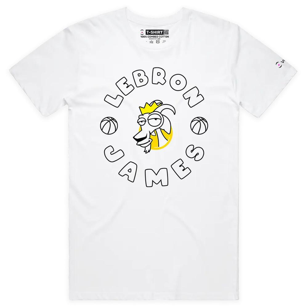 VOICEART Футболка с графическим принтом LeBron James Серия GOAT для фанатов баскетбола L