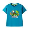 Plants Vs. Zombies Kids' Pure Cotton T-Shirt - Boys and Girls Summer Short Sleeve Loose Breathable Top