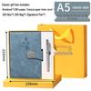 A5 Custom Strap Diary Notebook with Logo in Gift Box