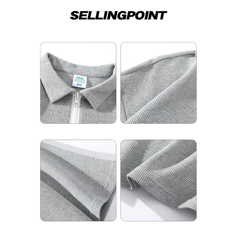 [FJLTDCP] Men's Short-Sleeved T-Shirt, Summer Clothes, Short-Sleeved Polo Shirt, Collared, Round Neck, Comfortable and Soft, Long-Sleeved T-Shirt,
