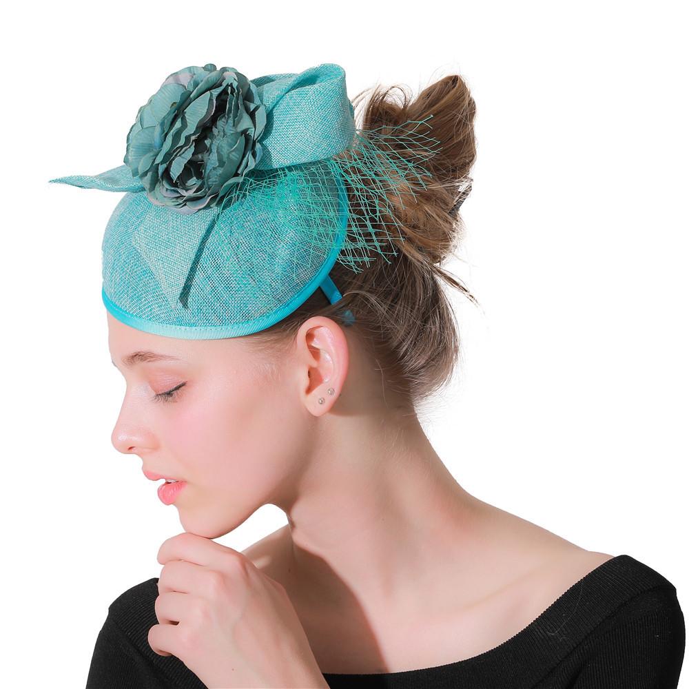 High-End British Afternoon Tea Mesh Top Hat Dinner Party Head Flower Bride Wedding Retro Headgear Studio