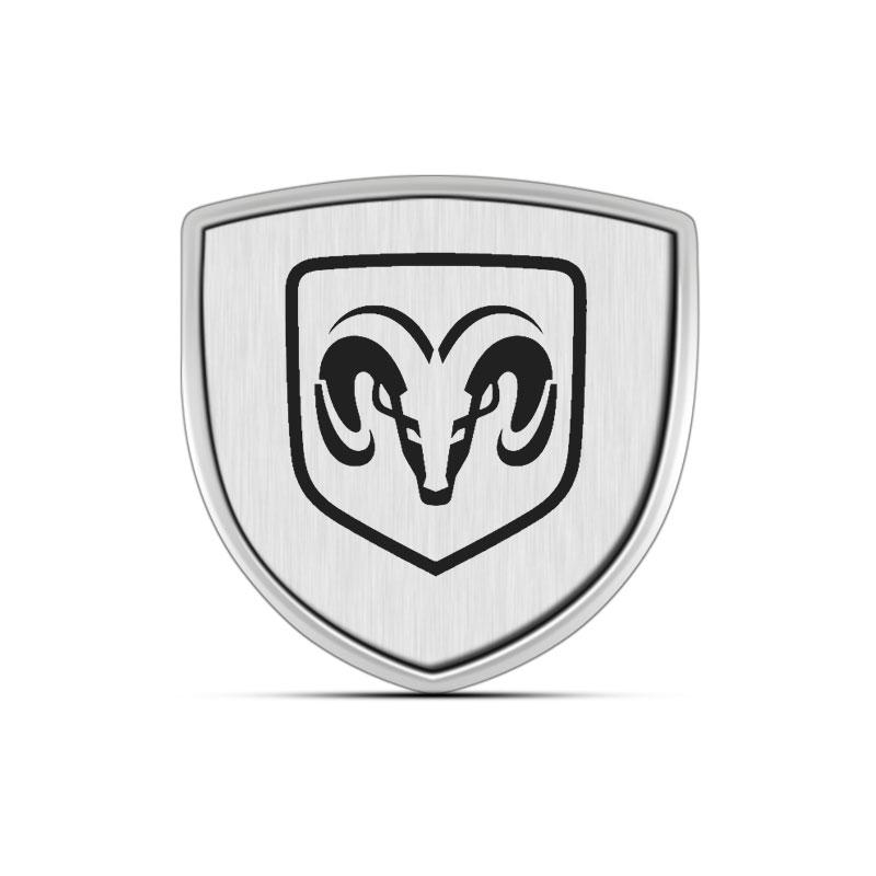 

1 шт. 3D Металева Емблема Захисту Дверей Автомобіля Значок Кузова Автомобіля Наклейка Стайлінг для Dodge Journey Ram 1500 Dart Dakota Durango Challeager NITRO SRT Charger білий