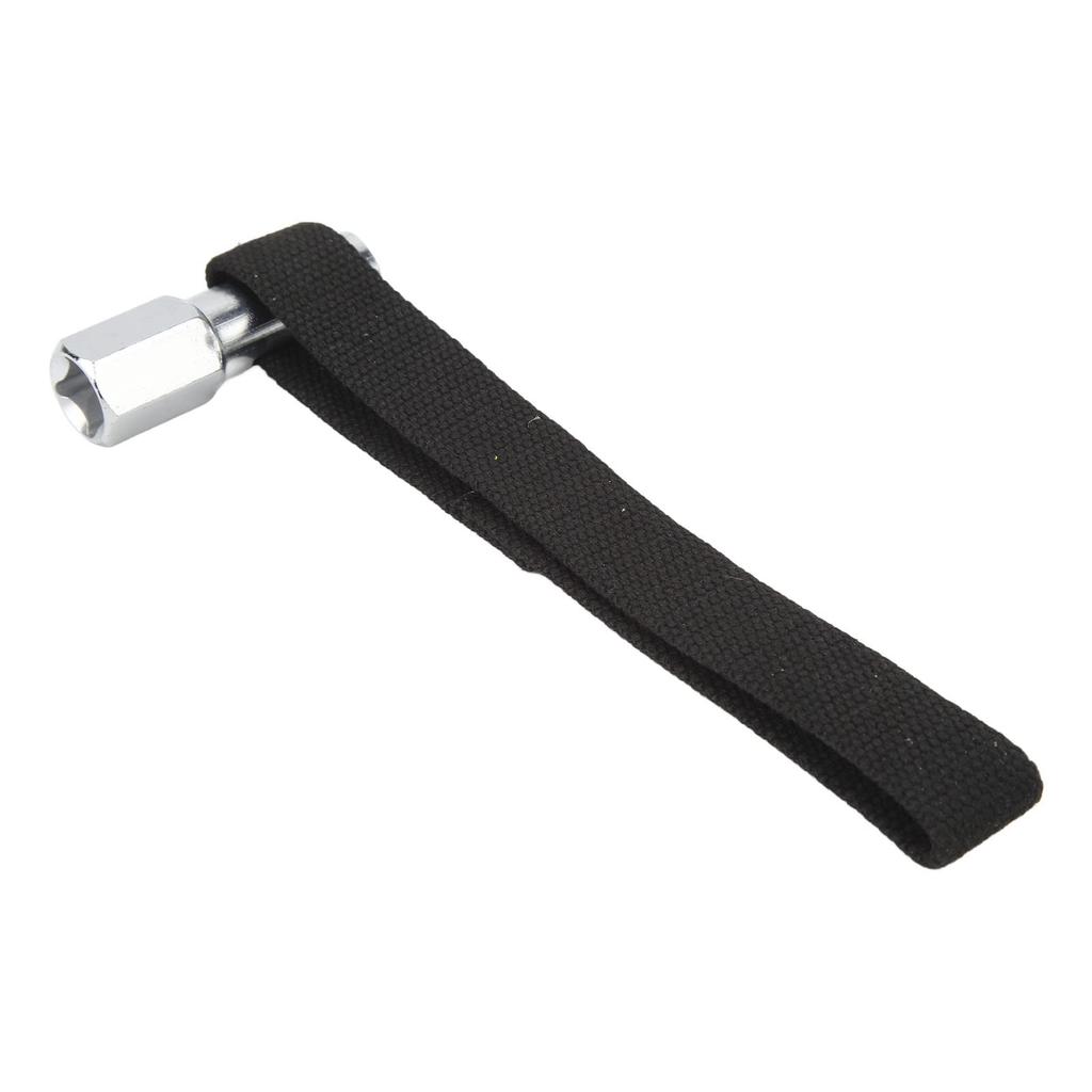 Filter Strap Wrench - Durable Steel, Remove Filter in Seconds, Nylon Belt Design Fits Most Vehicles