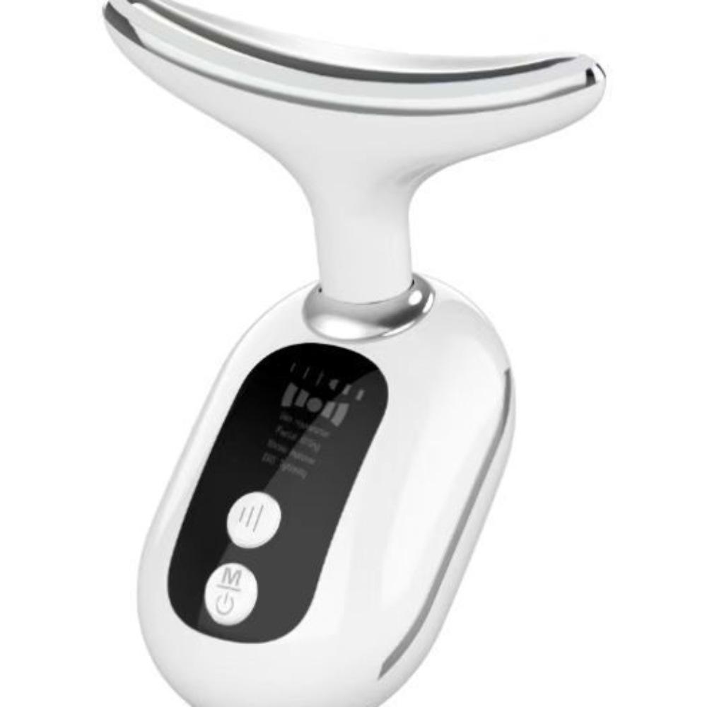 Dual-Use Microcurrent Neck & Face Device for Reducing Neck Wrinkles & Nasolabial Folds