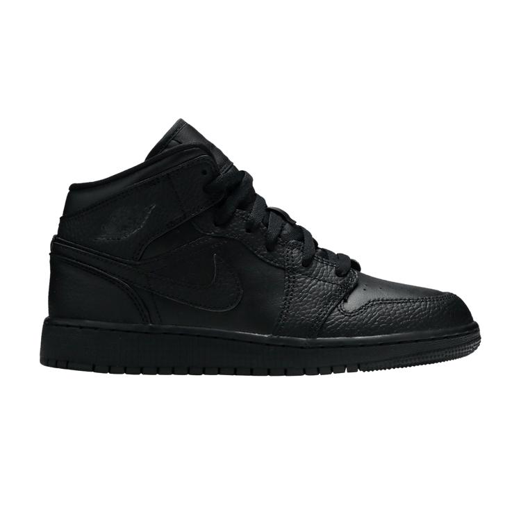 Air Jordan 1 Mid GS  Triple Black  2020 38.5