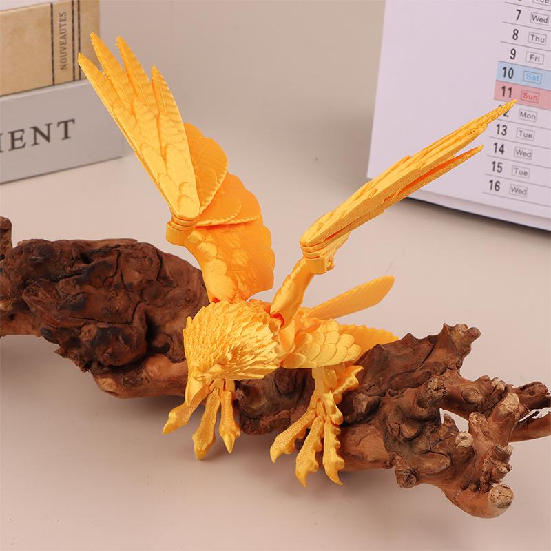 

3D-друкована модель орла з рухомими крилами, настільні прикраси, декор для дому, іграшки-антистрес, подарунок для дорослих