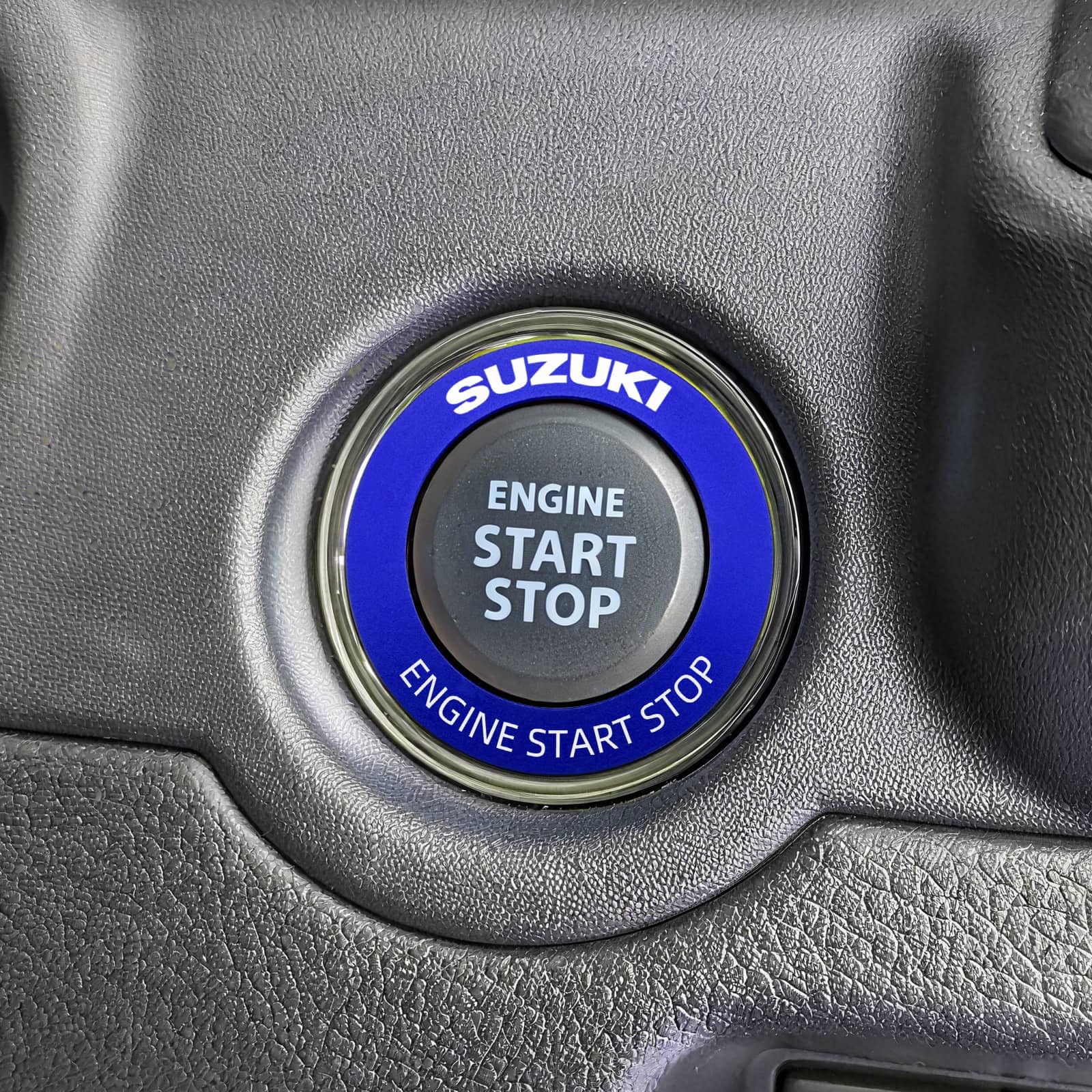 Suzuki Engine Start Button Ring Aluminum Alloy Cover Universal Jimny Suzuki синий