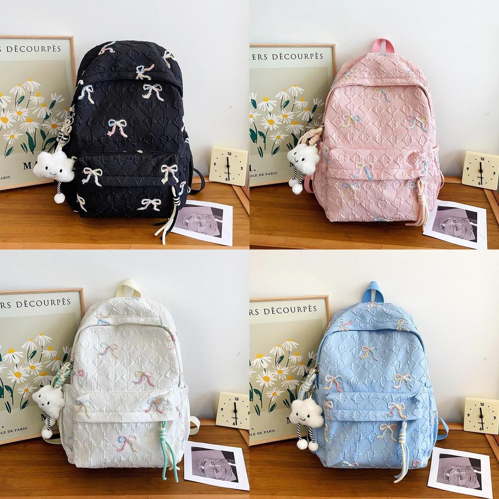 Minimalist Girls Backpack With Nylon Material For School And Daily Use