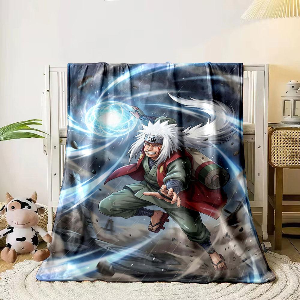 Dynamic figure casting a swirling blue energy attack amidst debris and wind. for all seasons blanket lunch break throw gift 80cm x 120cm