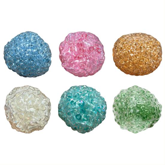 Knasende Stressball Angst Stresslindring Perleball Klemleke Bærbar Reise Myk TPR Beroligende Teksturert Ball Sensorisk Fidget-leke