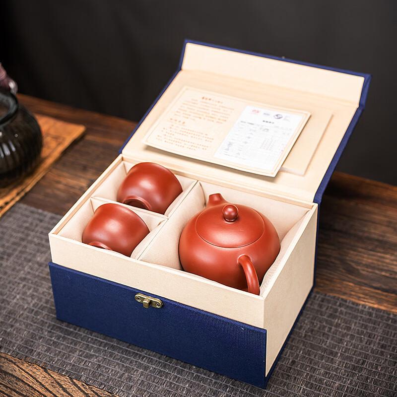 Chinese Red Clay Zisha Teapot Set