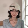 Japanese Retro Literary Cowboy Sailor Forward Hat Women'S Spring And Summer Casual Striped Beret Showing Face Little Navy Hat